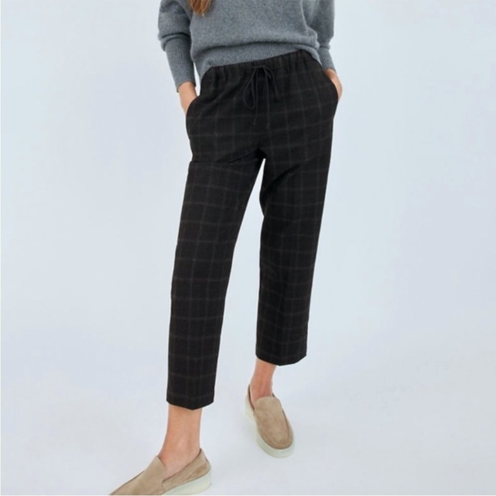 ARITZIA The Group Babaton Jimmy Plaid Drawstring Pants XXS